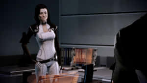 Miranda Lawson In Action Wallpaper