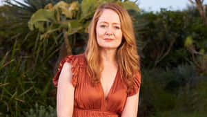 Miranda Otto Elegant Outdoor Portrait Wallpaper