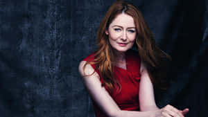 Miranda Otto Red Dress Portrait Wallpaper