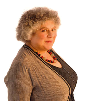 Miriam Margolyes In A Candid Portrait Wallpaper