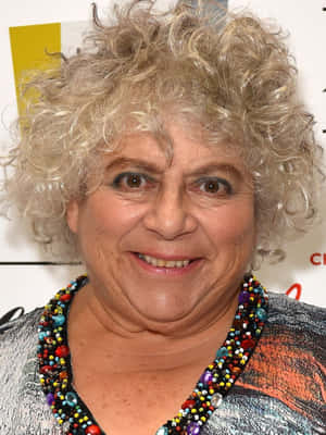 Miriam Margolyes Posing For A Photoshoot Wallpaper