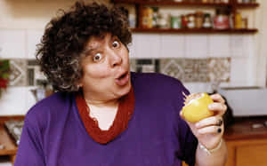 Miriam Margolyes Posing For A Portrait Wallpaper