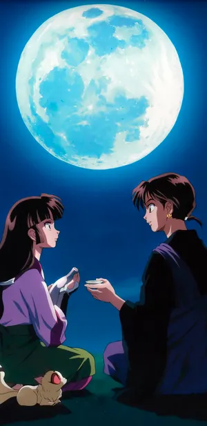 Miroku's Artistic Expression Wallpaper