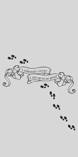 Mischievous Quote And Footprints Wallpaper