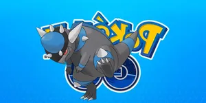 Mischievous Rampardos Wallpaper