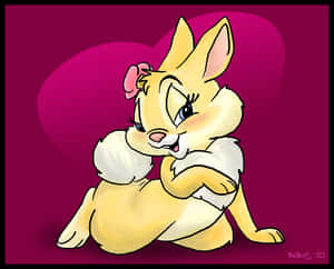 Miss Rabbit: Playful And Adventurous Wallpaper