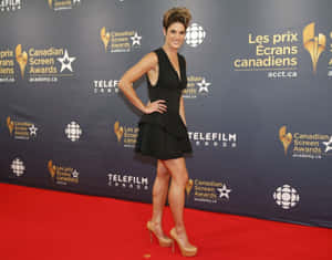 Missy Peregrym Canadian Screen Awards Red Carpet Wallpaper