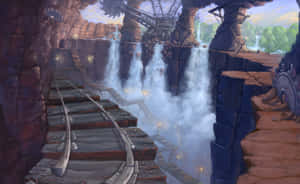 Mists Of Pandaria_ Broken Bridge Concept Art Wallpaper