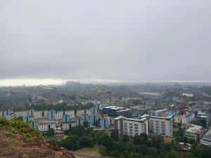 Misty_ Edinburgh_ View_from_ Salisbury_ Crags Wallpaper