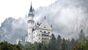 Misty_ Fairytale_ Castle Wallpaper