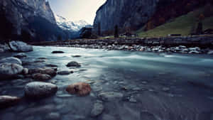 Misty_ Mountain_ River_ Serenity.jpg Wallpaper