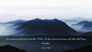 Misty Mountain Verse John137 Wallpaper