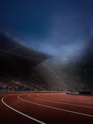 Misty Stadium Evening.jpg Wallpaper