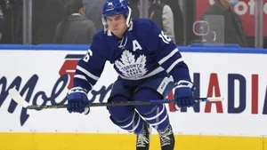 Mitchell Marner Hyping Himself Up Wallpaper