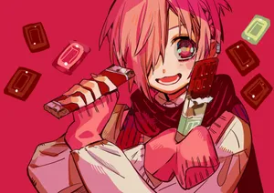 Mitsuba Sousuke With Chocolates Wallpaper