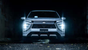 Mitsubishi Eclipse Cross Nighttime Front View Wallpaper