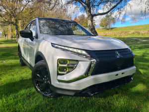 Mitsubishi Eclipse Cross Parked Outdoors Wallpaper