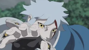 Mitsuki In Action - Dynamic Anime Pose Wallpaper