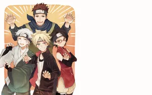 Mitsuki Standing Tall In His Action Stance. Wallpaper