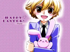 Mitsukuni Haninozuka, Aka Honey-senpai, Strikes A Pose From Ouran High School Host Club Wallpaper
