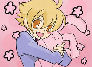 Mitsukuni Haninozuka Enjoying Tea And Cake Wallpaper