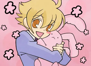 Mitsukuni Haninozuka Enjoying Tea And Cake Wallpaper