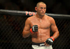 Mixed Martial Artist Dan Henderson Preparing To Counter Wallpaper