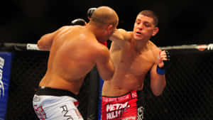 Mixed Martial Artist Nick Diaz Striking Wallpaper