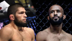 Mixed Martial Arts Fighter Demetrious Johnson And Khabib Nurmagomedov Wallpaper