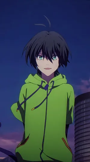 Miya Chinen In Green Wallpaper