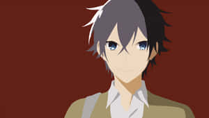 Miyamura Anime Character Profile Wallpaper