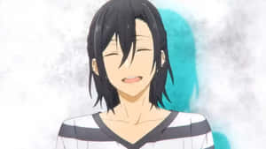 Miyamura Smiling Anime Character Wallpaper