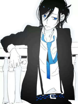 Miyamura Stylized Anime Profile Wallpaper