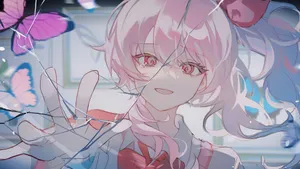 Mizuki Akiyama Anime Portrait Wallpaper