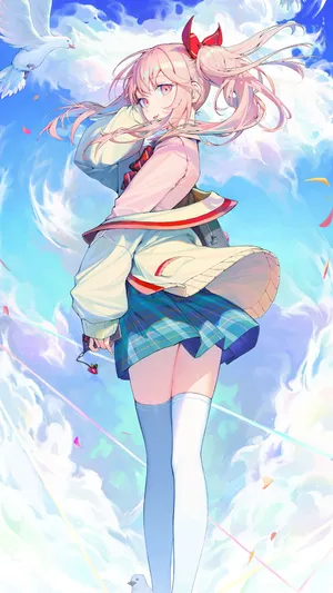 Mizuki Akiyama Character Art Wallpaper