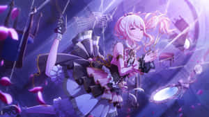 Mizuki Akiyama Idol Performance Wallpaper