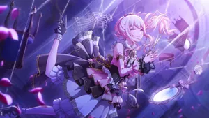 Mizuki Akiyama Idol Performance Wallpaper