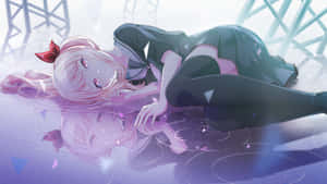 Mizuki Akiyama Reflective Pose Wallpaper