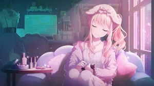 Mizuki Akiyama Relaxing Moment Wallpaper