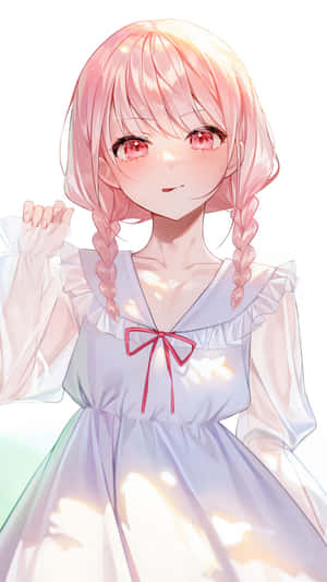 Mizuki Akiyama Soft Pastel Portrait Wallpaper