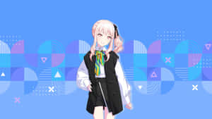 Mizuki Akiyama Virtual Idol Wallpaper