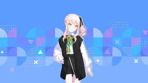 Mizuki Akiyama Virtual Idol Wallpaper