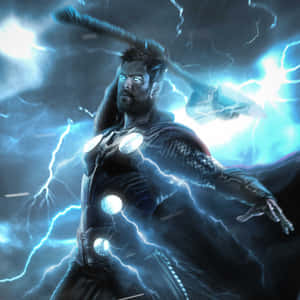 Mjolnir, God Of Thunder Ready To Strike Wallpaper