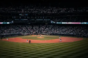 Mlb Rockies During Evening Game Wallpaper