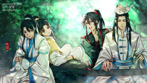 Mo Dao Zu Shi Wangxian Family Bonding Wallpaper