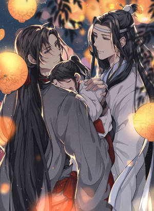 Mo Dao Zu Shi Wangxian Lantern Festival Art Wallpaper