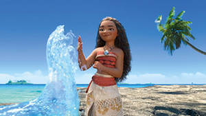 Moana Controlling Water Wallpaper