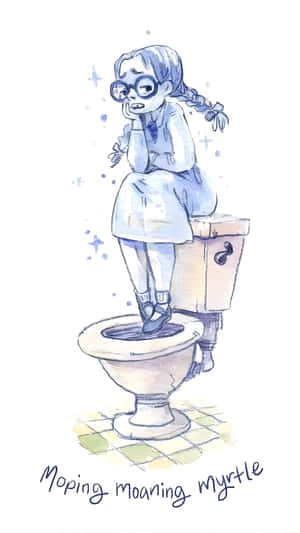 Moaning Myrtle Character Art Wallpaper
