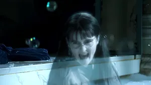 Moaning Myrtle Ghost Scene Wallpaper