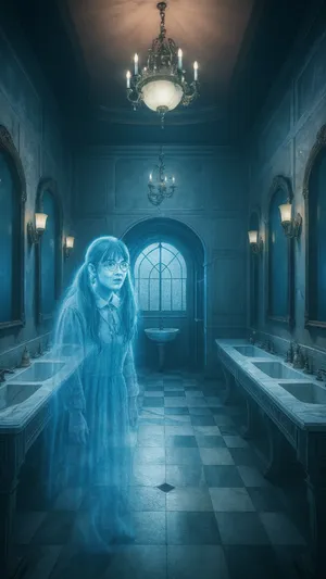 Moaning Myrtle Ghostly Apparition Wallpaper